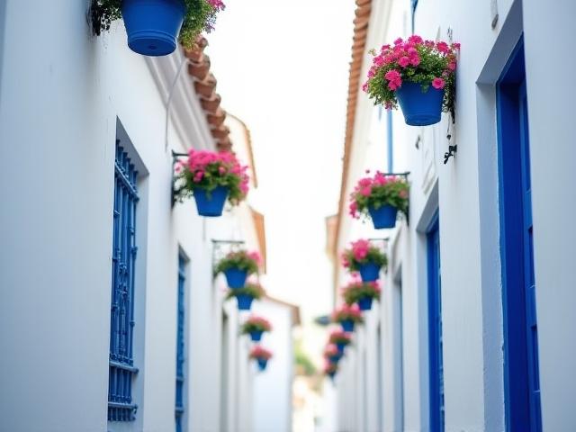 Schmale Gassen in Sevilla, Andalusien